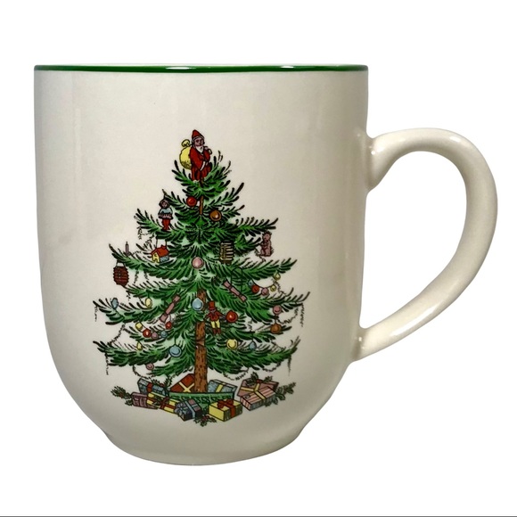 SPODE Christmas Tree Cafe Mug ~ New In Box Cocoa Coffee Tea Mug 14 Oz. - Picture 3 of 13